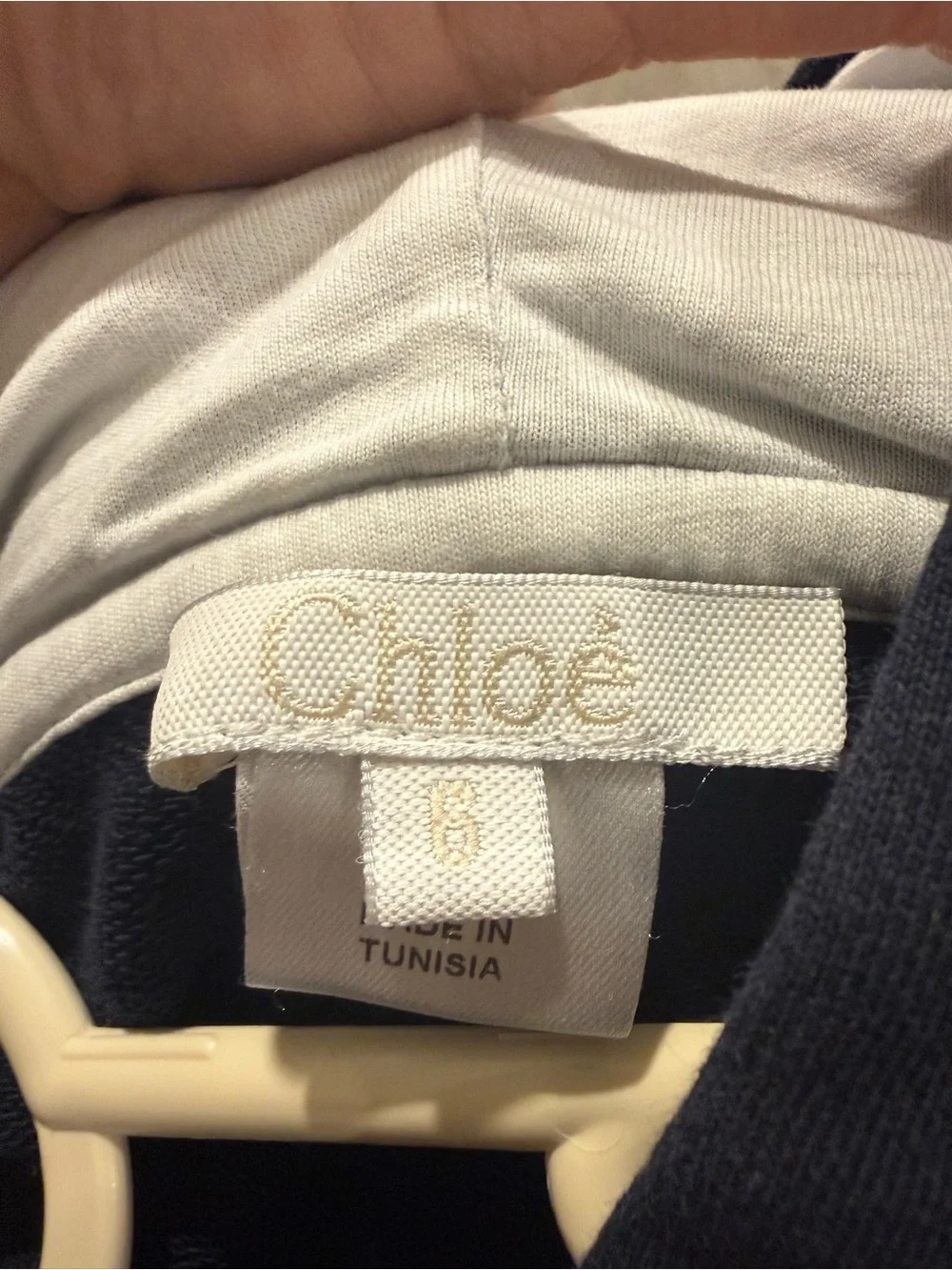 Chloé Kids Navy Stitch Sweat Set